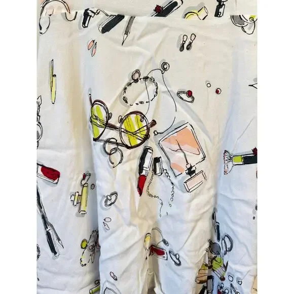 ARITZIA SUNDAY BEST Mini Dress White Sz 10 Makeup Lipstick Summer EUC Aesthetic - Picture 4 of 8